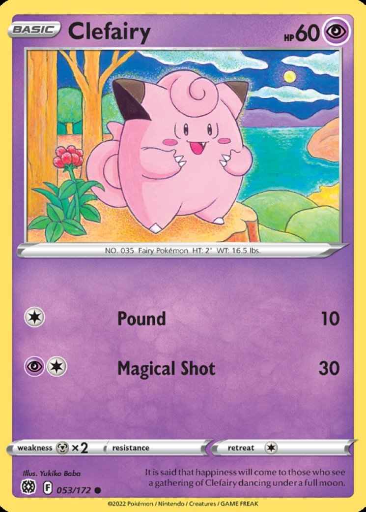 clefairy pokemon card - 035/165 - Pokemon 151 - Reverse Foil shuffle your deck Clefairy 53/172 Price 2026 |
