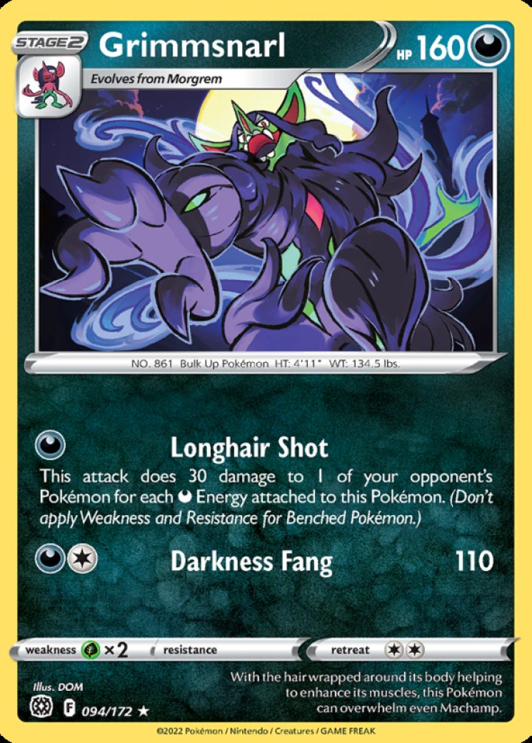 Grimmsnarl VMAX - Darkness Ablaze - Pokemon Card Prices & Trends