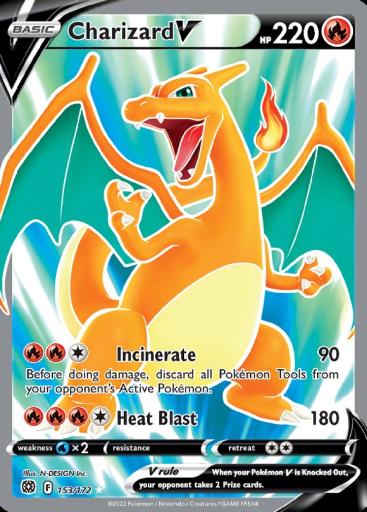 Charizard V ポケモンカード Charizard V (Full Art) 153/172 Price 2026 | Brilliant Stars