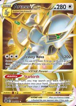 rare brilliant stars cards Arceus VSTAR 123/172 The Cards of Pokmon TCG: