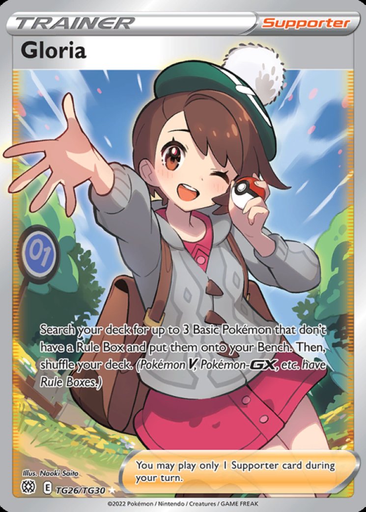gloria pokemon card price PSA 10 TG26 Full Art Brilliant Stars 2022 it is designated as a Secret Rare Gloria - TG26/TG30 - PSA