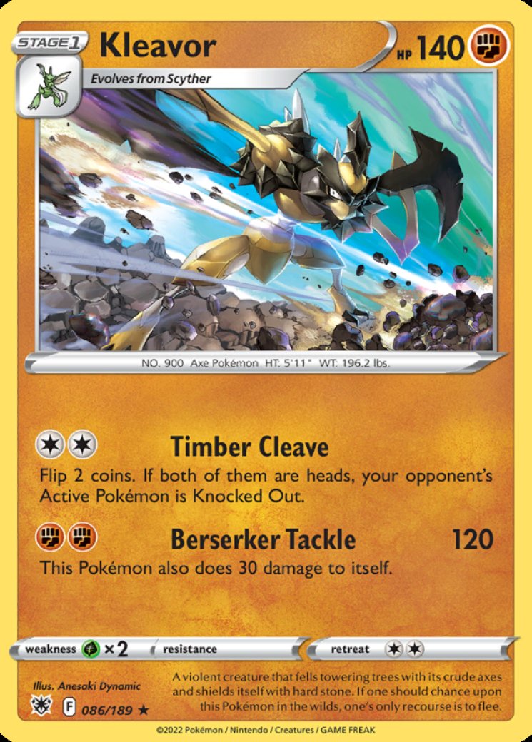 900 pokemon cards Kleavor Card Prices & Value 2026