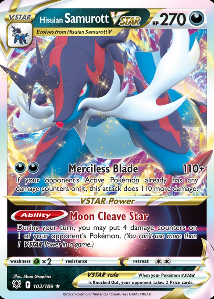 samurott pokemon card value Once during your turn Hisuian Samurott V #GG51 Prices