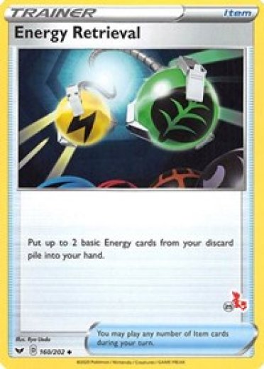 Energy Retrieval - 160/202 (#25 Cinderace Stamped)