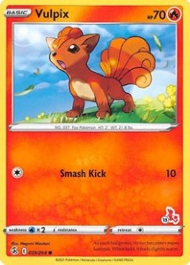 Vulpix - 029/264 (#13 Cinderace Stamped)