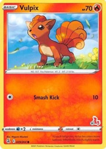 Vulpix - 029/264 (#31 Cinderace Stamped)
