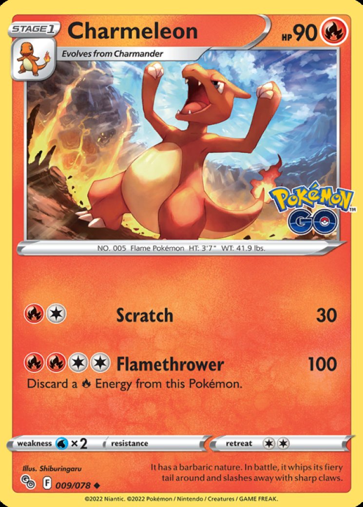 ポケモンカード 英語 Charmeleon　リザード リザード 海外版 英語版 Charmeleon 海外限定イラスト【Card Chicken】