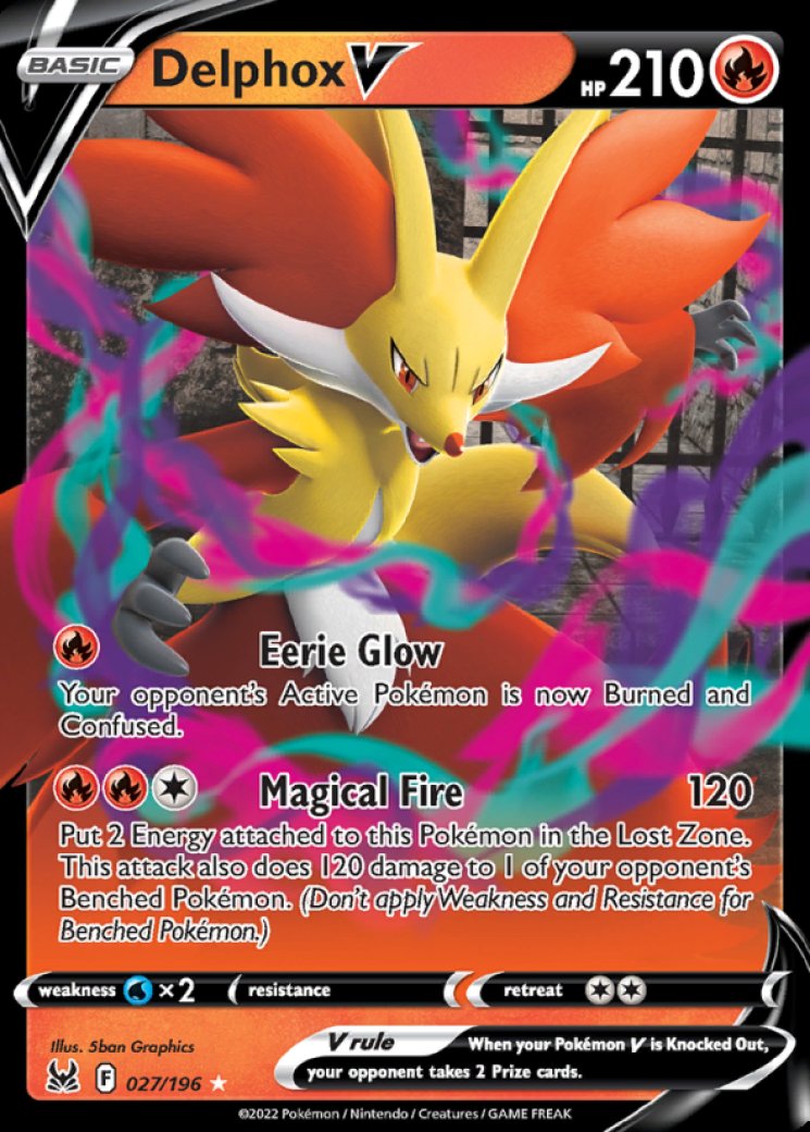 Delphox V 27/196 Price 2026 | Lost Origin