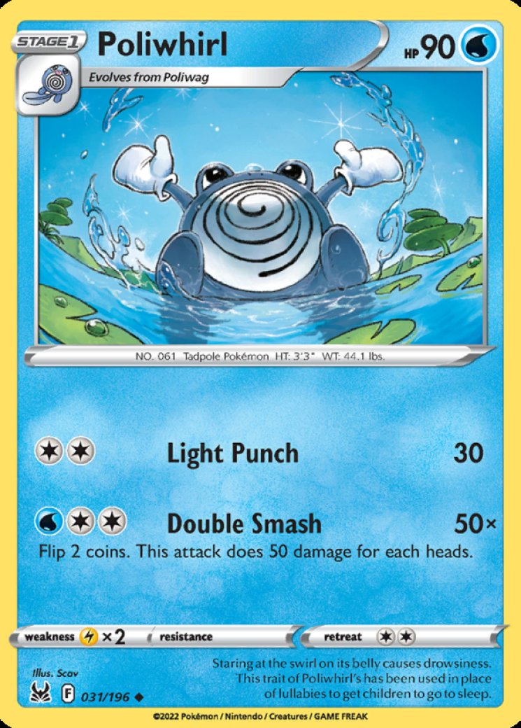 2016 poliwhirl pokemon card value 2016 Pokemon Poliwhirl 24/108 Holo