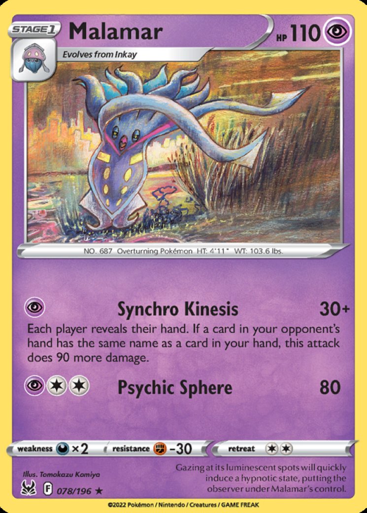 malamar pokemon card value (sma-SV18) The item may be similar but not exactly the same as the image (e.g Pokemon - Scarlet & Violet