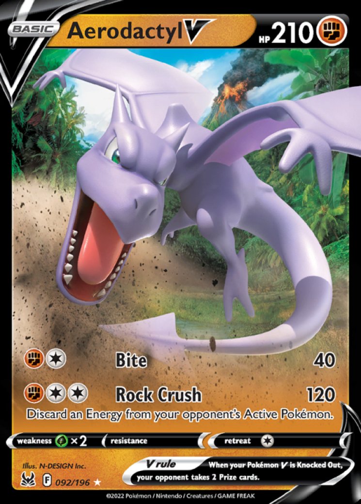 Aerodactyl V 92/196 Price 2026 | Lost Origin