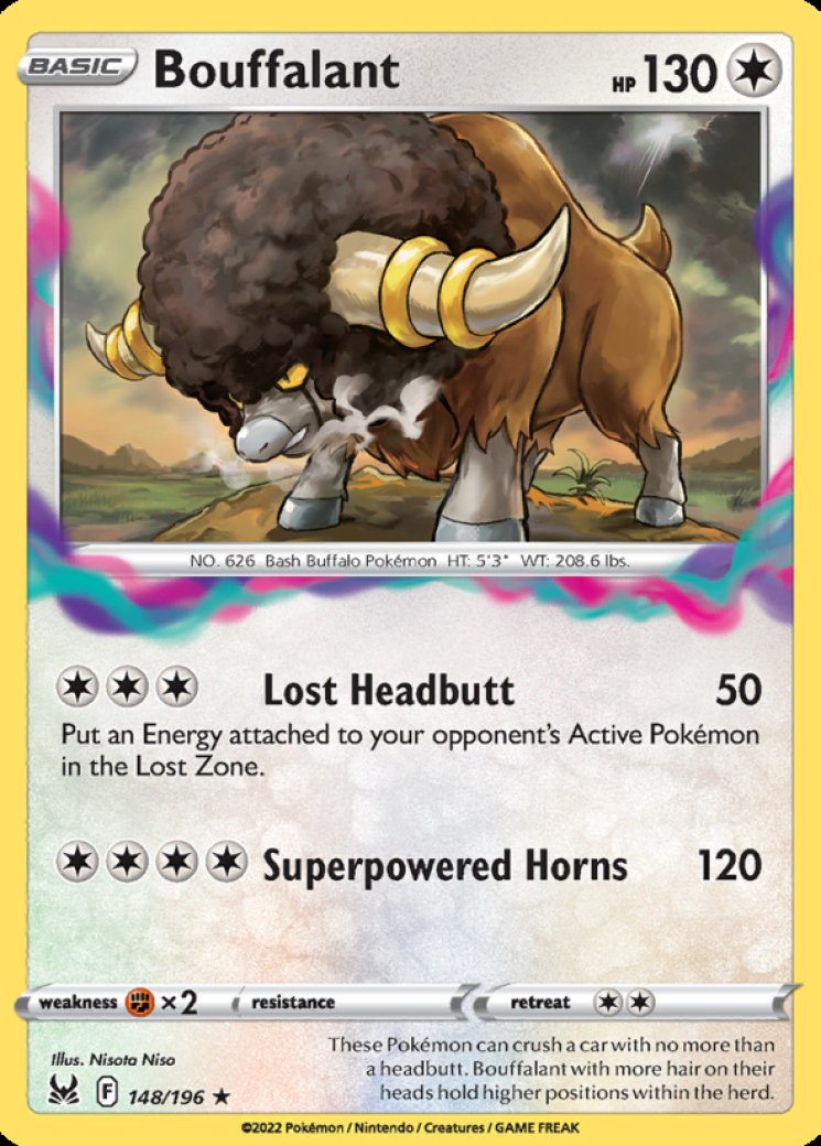 bouffalant pokemon card value Bouffalant 148/196 Price 2026