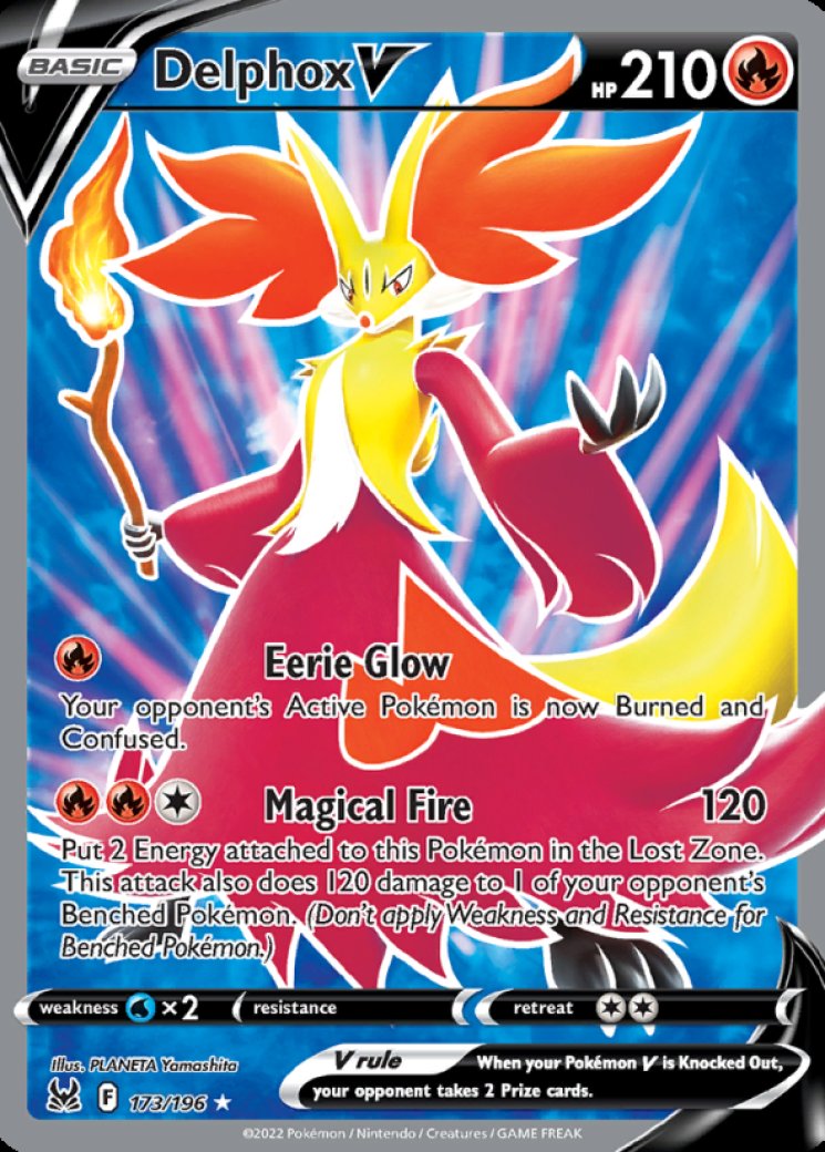 Delphox V (Full Art) 173/196 Price 2026 | Lost Origin