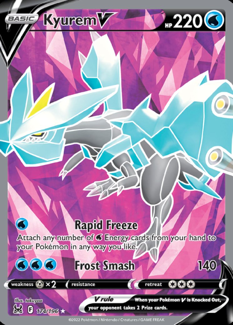 Kyurem V (Full Art) 174/196 Price 2026 | Lost Origin