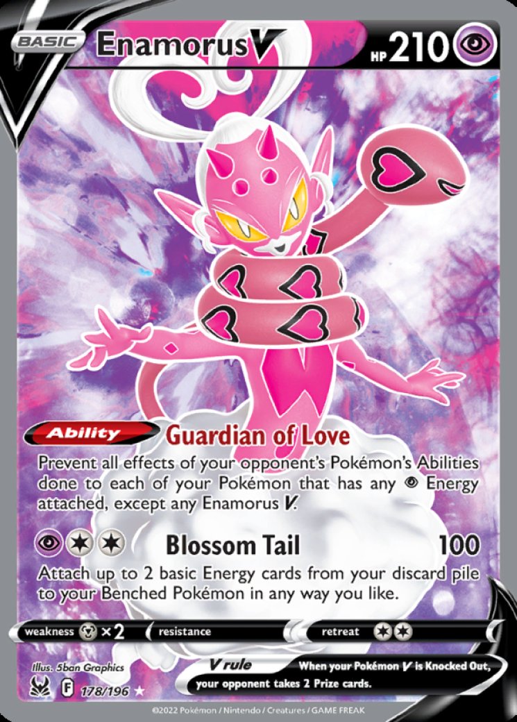 Enamorus V (Full Art) 178/196 Price 2026 | Lost Origin