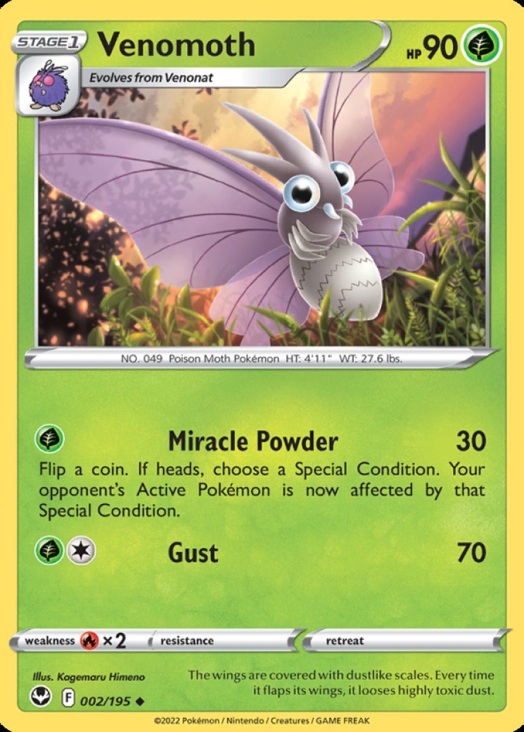 Venomoth Card Prices & Value 2026 | 25 Cards Ranked