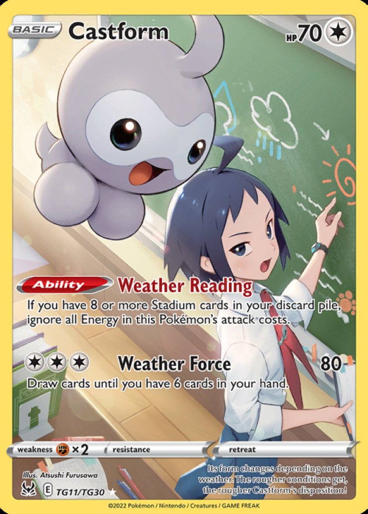 castform rainy form pokemon card value Castform Rainy Form - SWSH06: Chilling Reign [REVERSE HOLO]