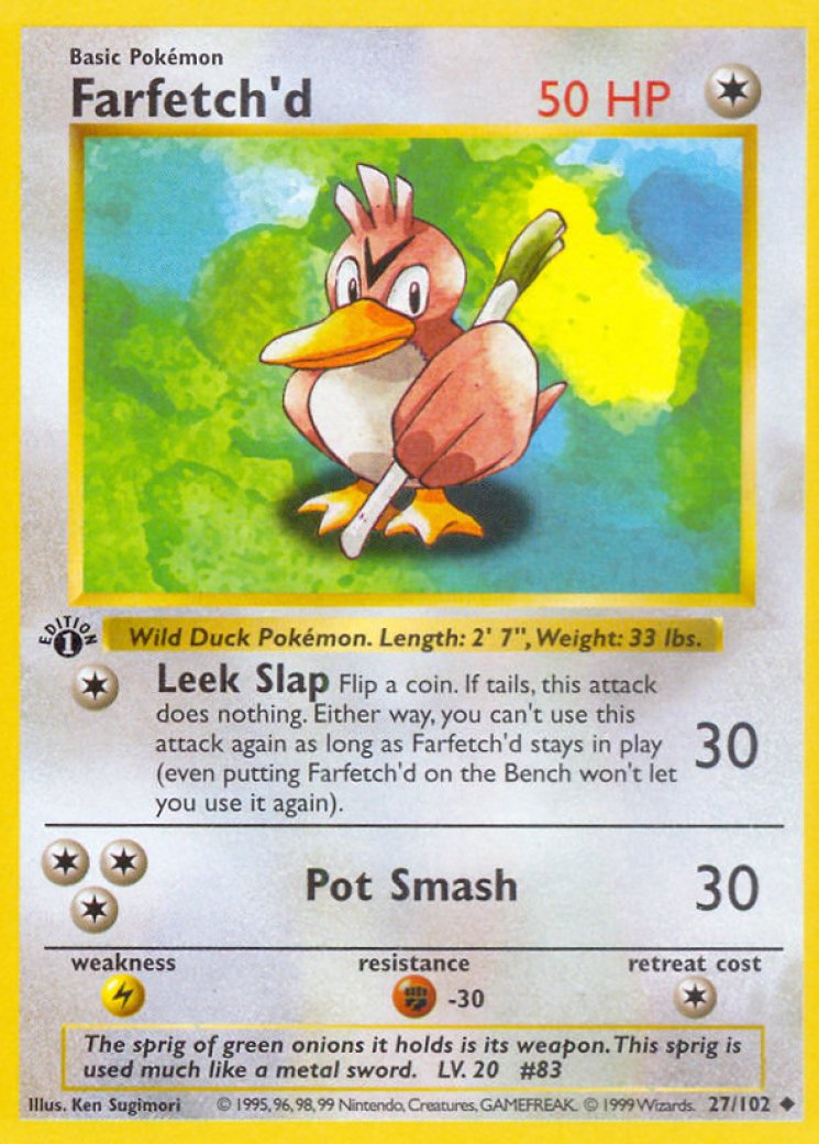 Farfetch'd - Base Set - Pokemon Card Prices & Trends