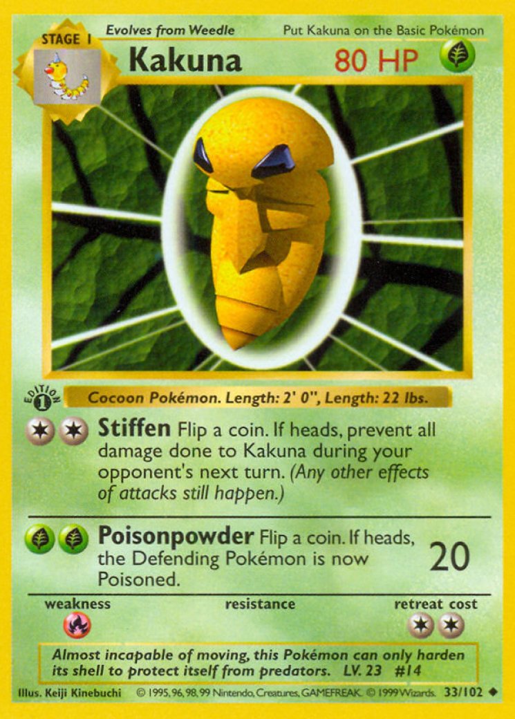 Kakuna Card Prices & Value 2026 | 33 Cards Ranked