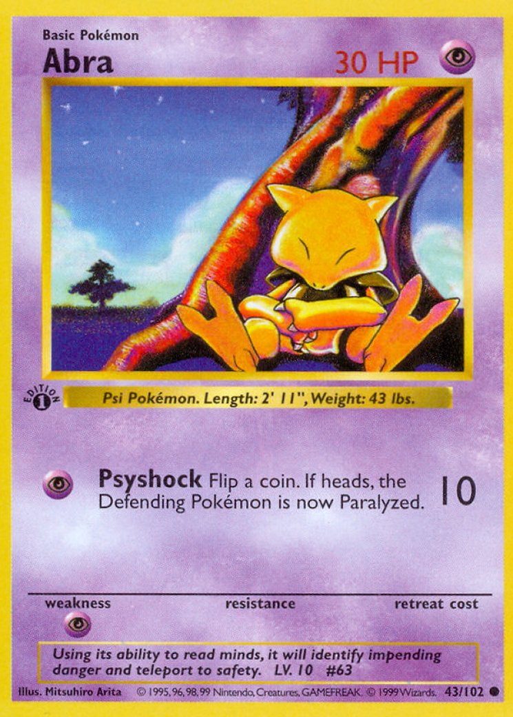 sabrina's abra pokemon card - Wizards Black Star Promos | Eyevo Weakness / Resistance / Retreat Cost Sabrina's Abra 91/132 Price 2026
