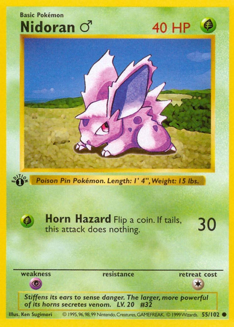 2016 nidoran pokemon card value 2016 Pokemon XY Evolutions Nidoran 43/108 Miscut & Print Dot Error RARE