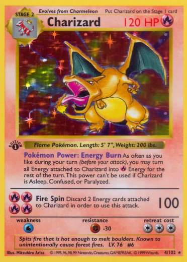 Charizard (Black Dot Error)
