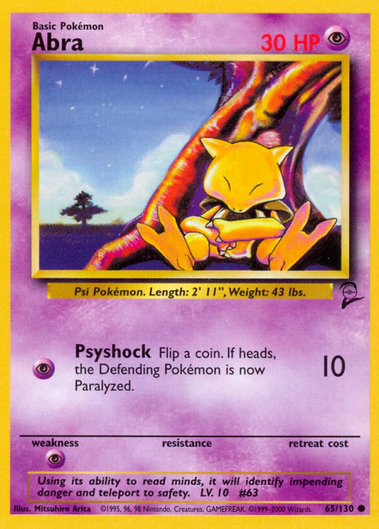 sabrina's abra pokemon card value | Dex Weakness / Resistance / Retreat Cost sabrina's abra pokemon card Sabrinas