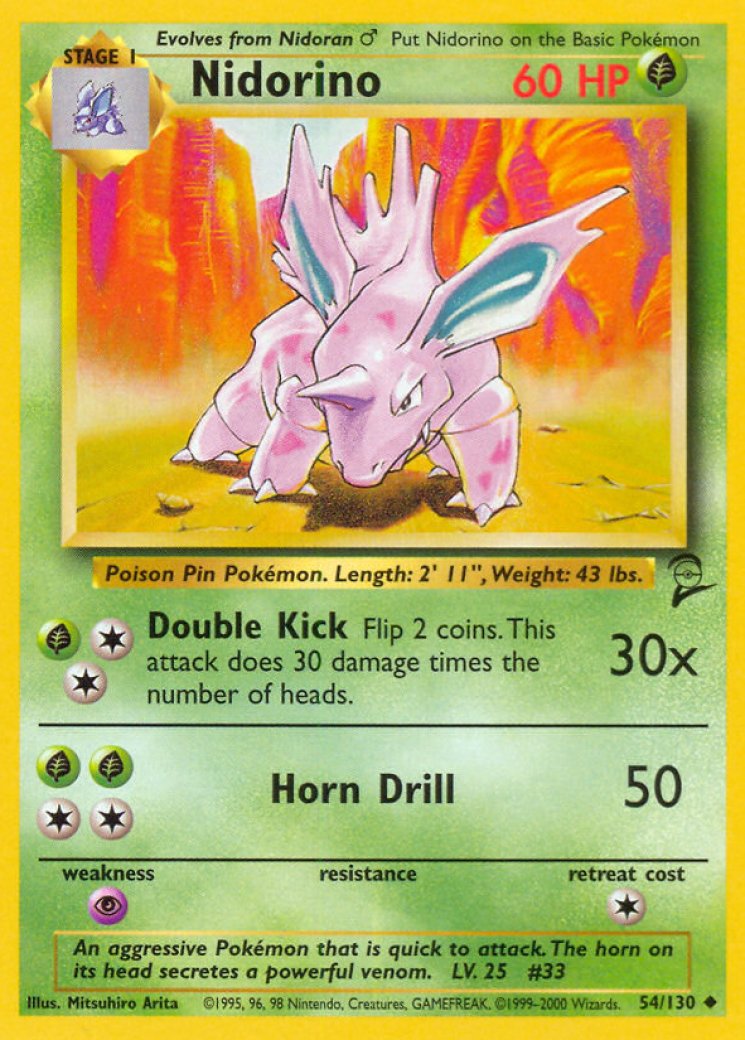 1995 nidorina pokemon card value (40/112) [FireRed & LeafGreen]  Plug All cards will be carefully packed for safe transit Nidorina - SV: Scarlet &