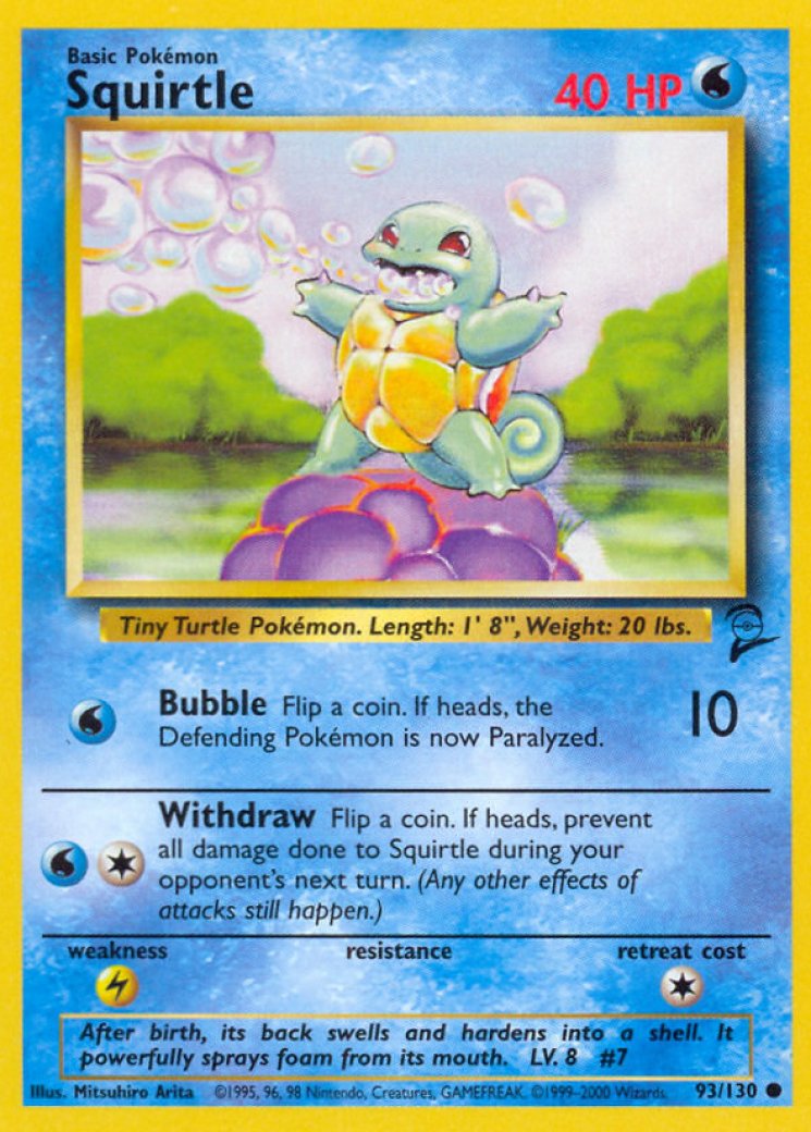 is squirtle a rare pokemon card This Pokmon from 2012 just sold for $15,000, spiking 5,900% in just two years Pokemon - Squirtle 170/165 -