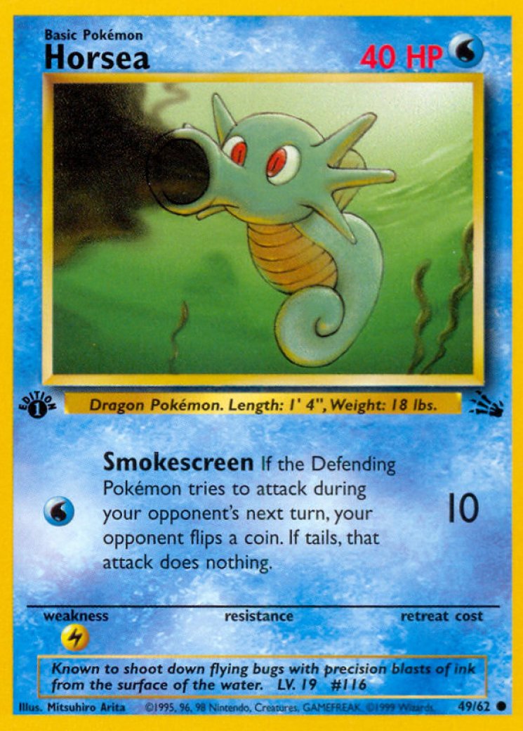 Seadra - Fossil - Pokemon Card Prices & Trends
