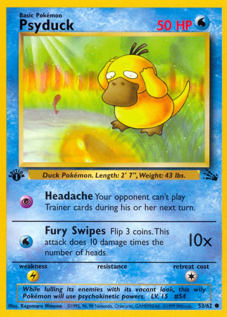 misty's psyduck pokemon card Pokémon Card First Movie #E5 Of E12 Charmeleon - Stage 2