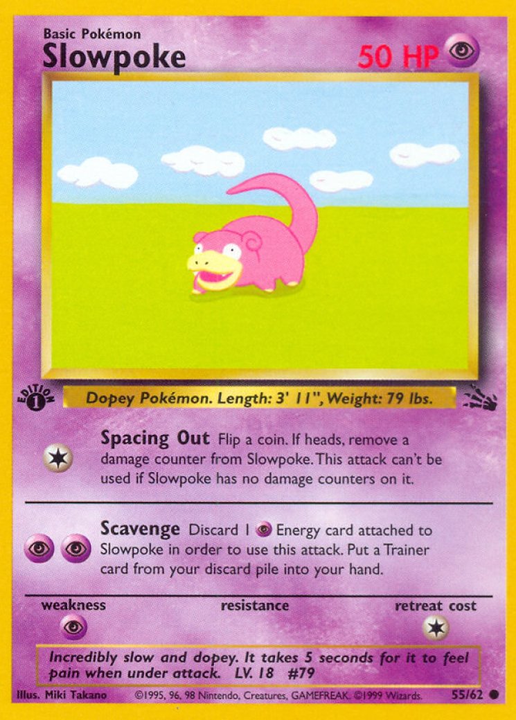 shiny slowpoke pokemon card Amazon.com: Pokemon - Slowpoke 079/165 - Pokemon 151 - Reverse Foil main image 0