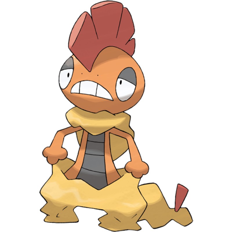 pokemon scrafty card Loading main image 0