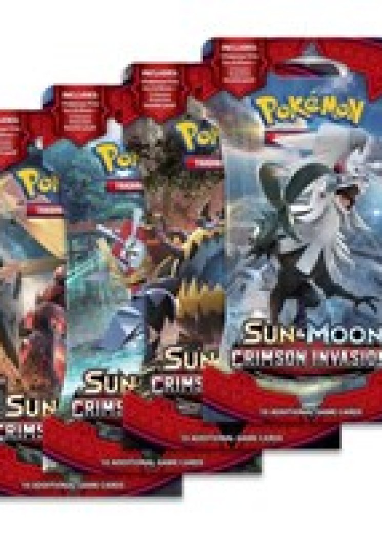 Crimson Invasion Sleeved Booster Pack Art Bundle [Set of 4]
