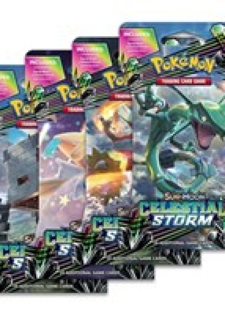 Celestial Storm Sleeved Booster Pack Art Bundle [Set of 4]