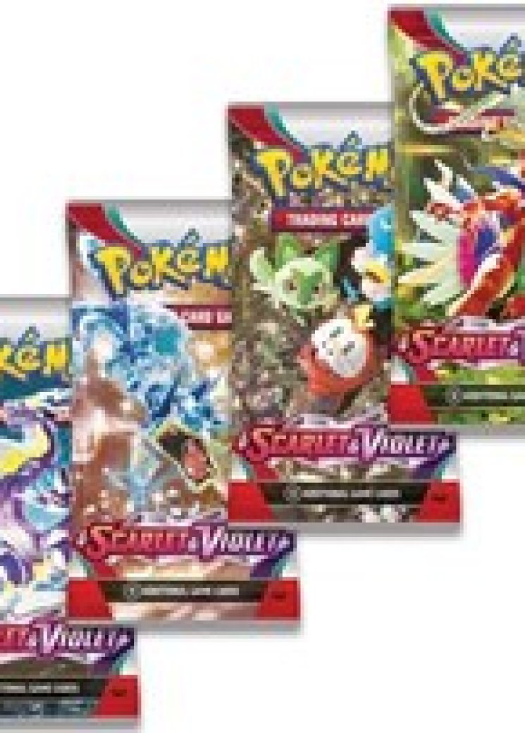 Scarlet & Violet Booster Pack Art Bundle [Set of 4]