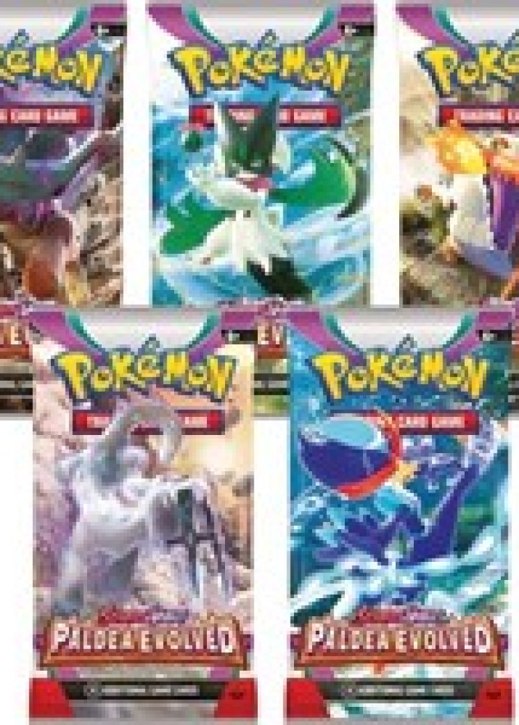 Paldea Evolved Booster Pack Art Bundle [Set of 5]