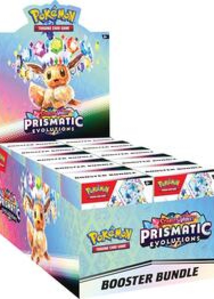 Prismatic Evolutions Booster Bundle Display