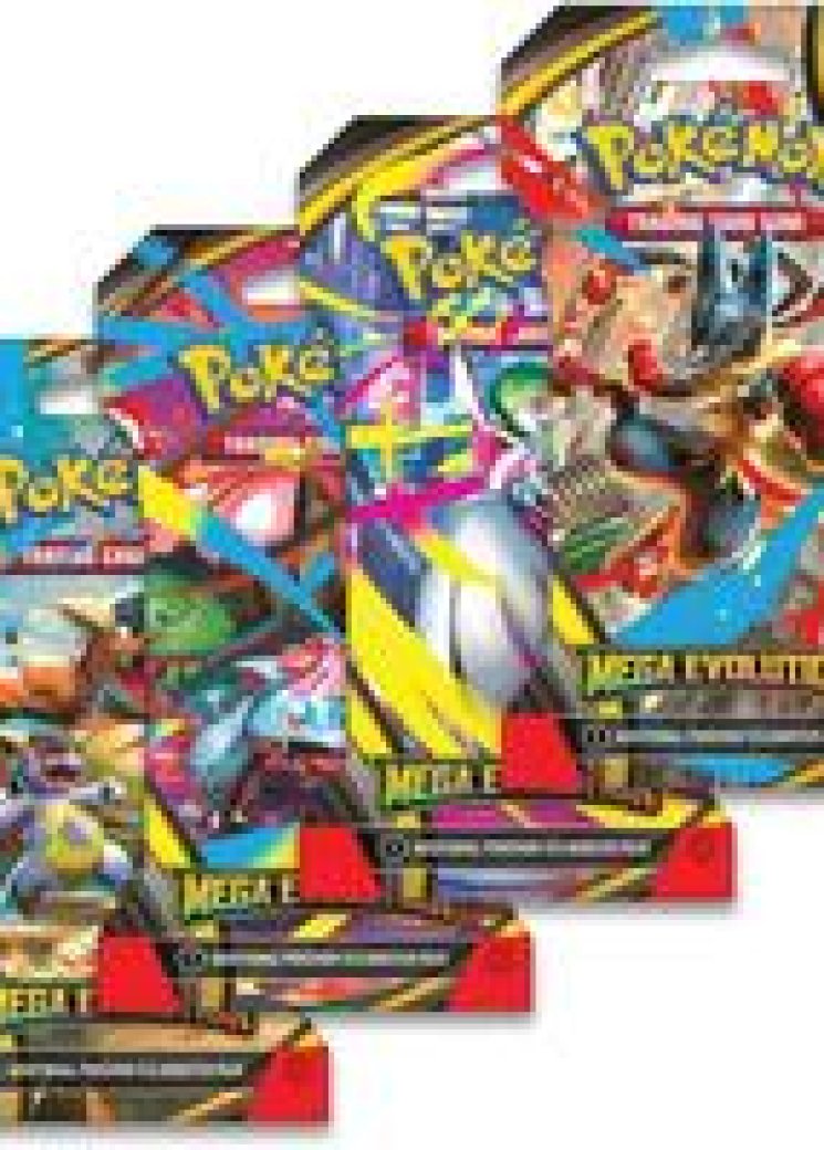Mega Evolution Sleeved Booster Pack Art Bundle [Set of 4]
