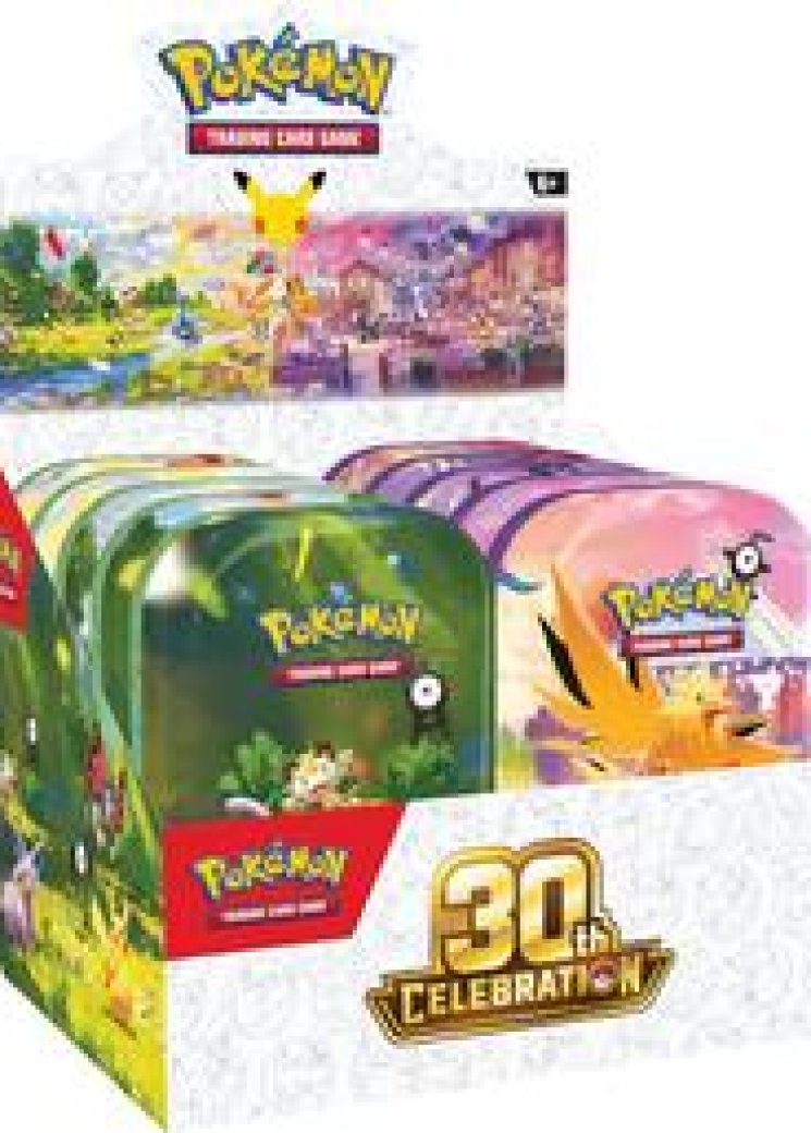30th Celebration Mini Tin Display
