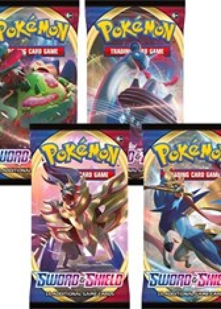 Sword and Shield Base Set Booster Pack Art Bundle [Set of 4]