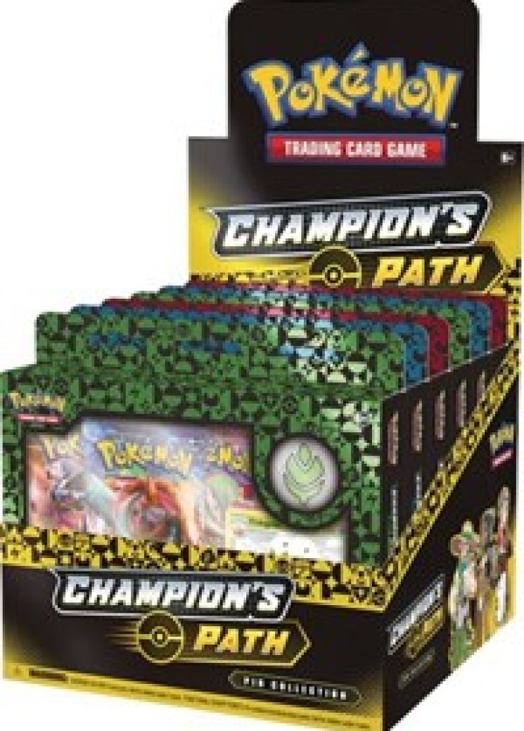 Champion's Path Pin Collection Display: Turffield, Hulbury, & Motostoke Gyms