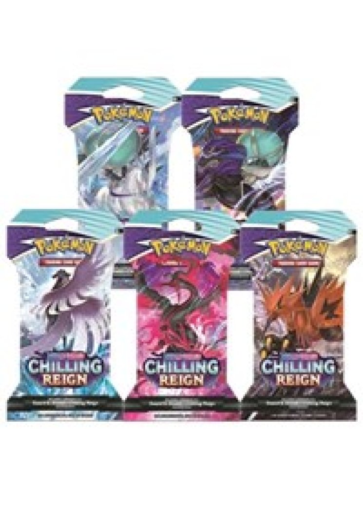 Chilling Reign Sleeved Booster Pack Art Bundle [Set of 5]
