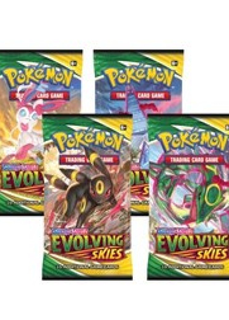 Evolving Skies Booster Pack Art Bundle [Set of 4]