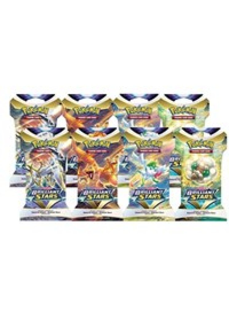 Brilliant Stars Sleeved Booster Pack Bundle [Set of 8]